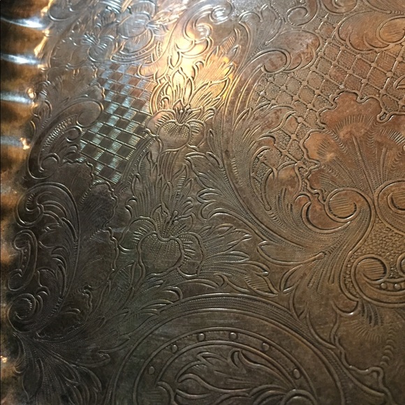 Vtg Silver Footed Swim Trophy Tray Memphis Plated - Picture 12 of 16